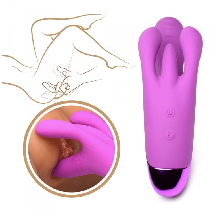 Triple Rabbit Vibrator - Purple *