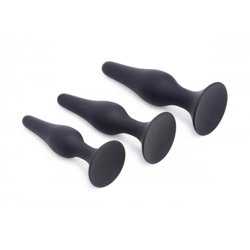 Triple Spire Tapered Silicone Anal Trainer Set