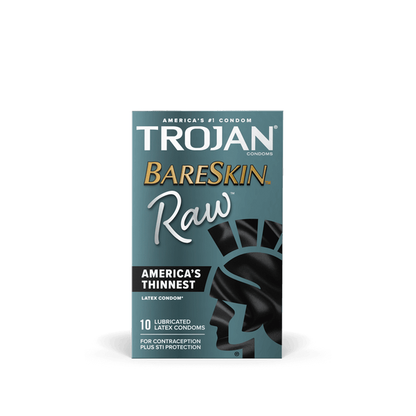 Trojan Bareskin Raw Condoms - 10/Pack
