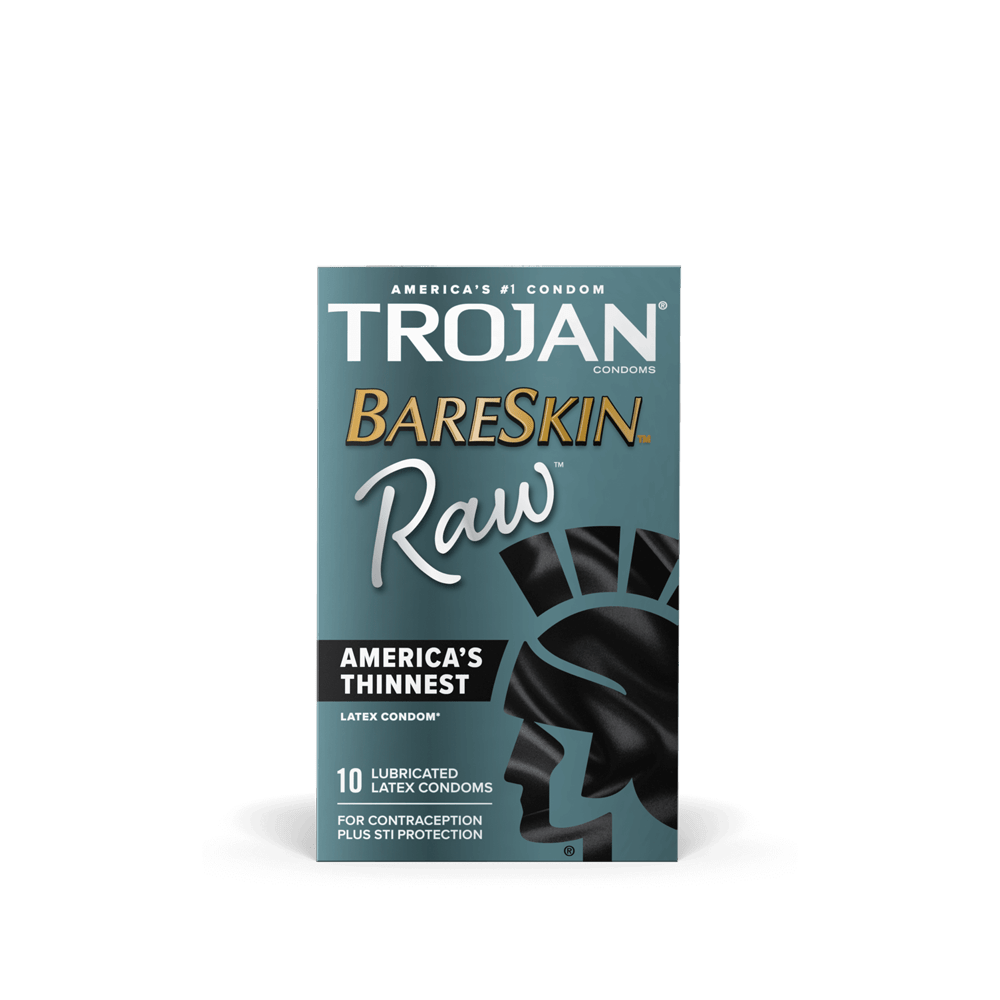 Trojan Bareskin Raw Condoms - 10/Pack