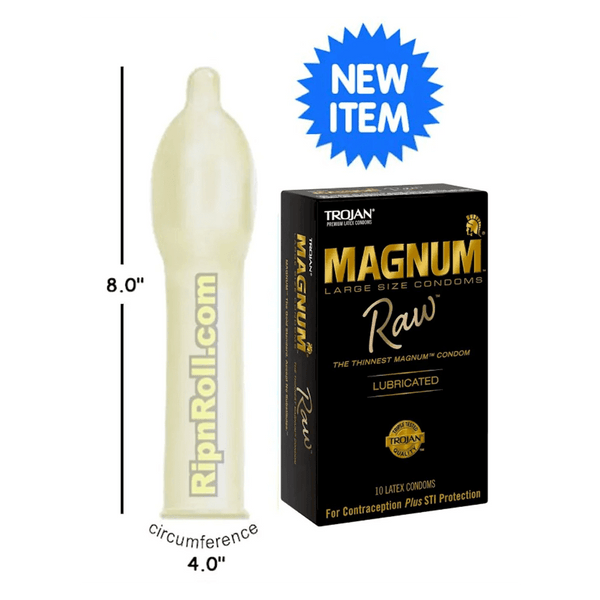 Trojan Magnum Raw Condoms - 10pk