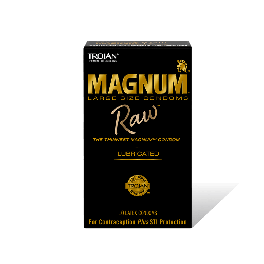Trojan Magnum Raw Condoms - 10pk
