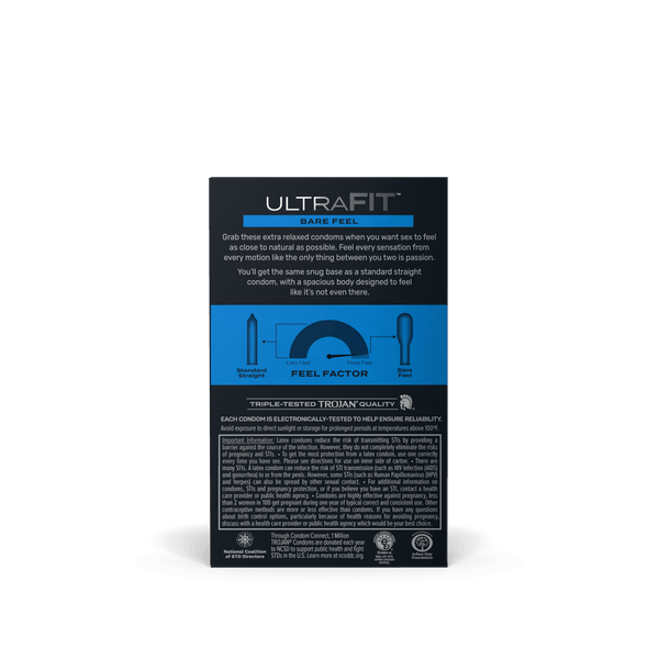 Trojan UltraFit Bare Feel Condoms - 10ct