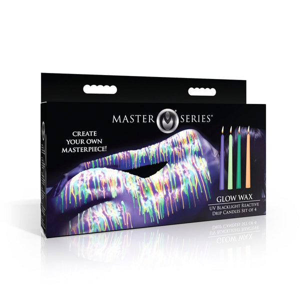 UV Blacklight Reactive Drip Candles 4pk