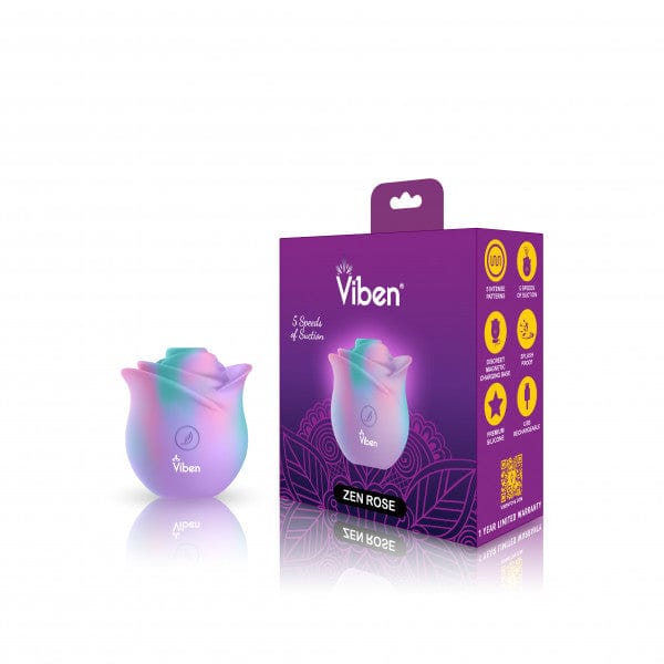 Viben Zen Rose Clitoral Suction Stimulator - Unicorn