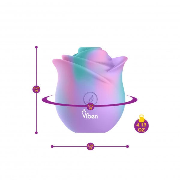 Viben Zen Rose Clitoral Suction Stimulator - Unicorn