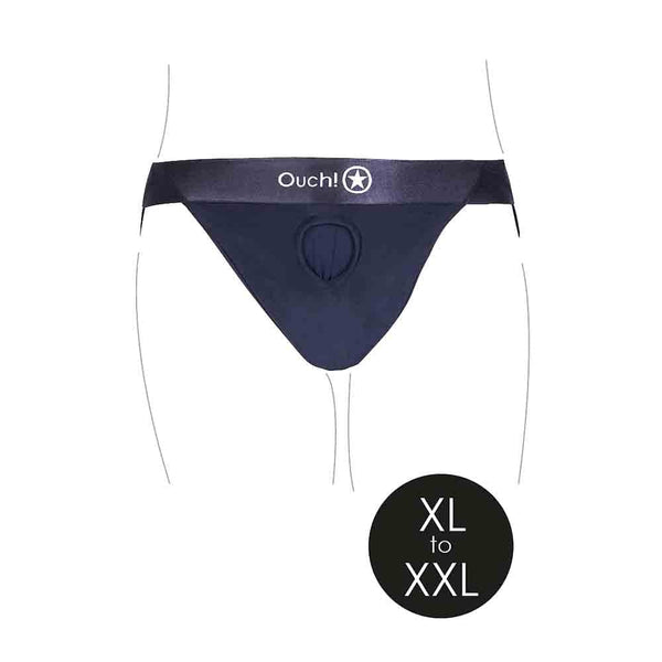 Vibrating Strap-on Open-Back Panty XL/2X
