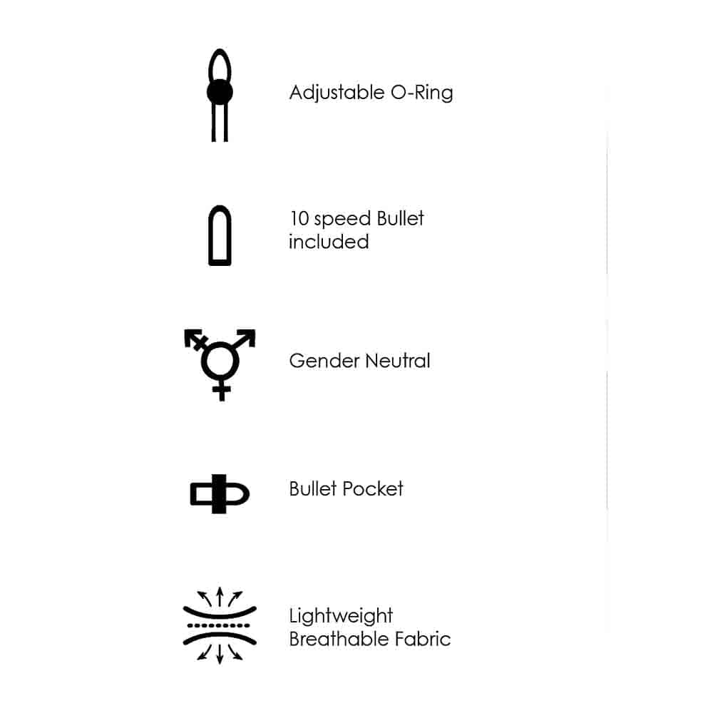 Vibrating Strap-on Open-Back Panty XL/2X