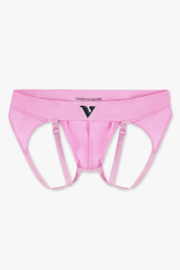 Virtue Men's Medium JockVStrap Sheer Briefs - Taffy