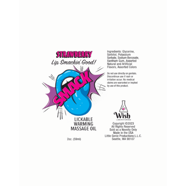 Warming & Lickable Massage Oil Strawberr
