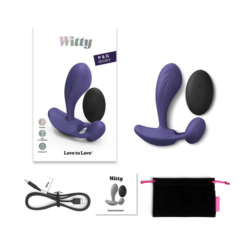 Witty Midnight Indigo - P-Spot & G-Spot Stimulator