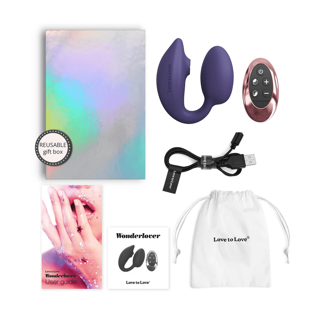 Wonderlover G-Spot & Clitoral Stimulator - MIDNIGHT INDIGO