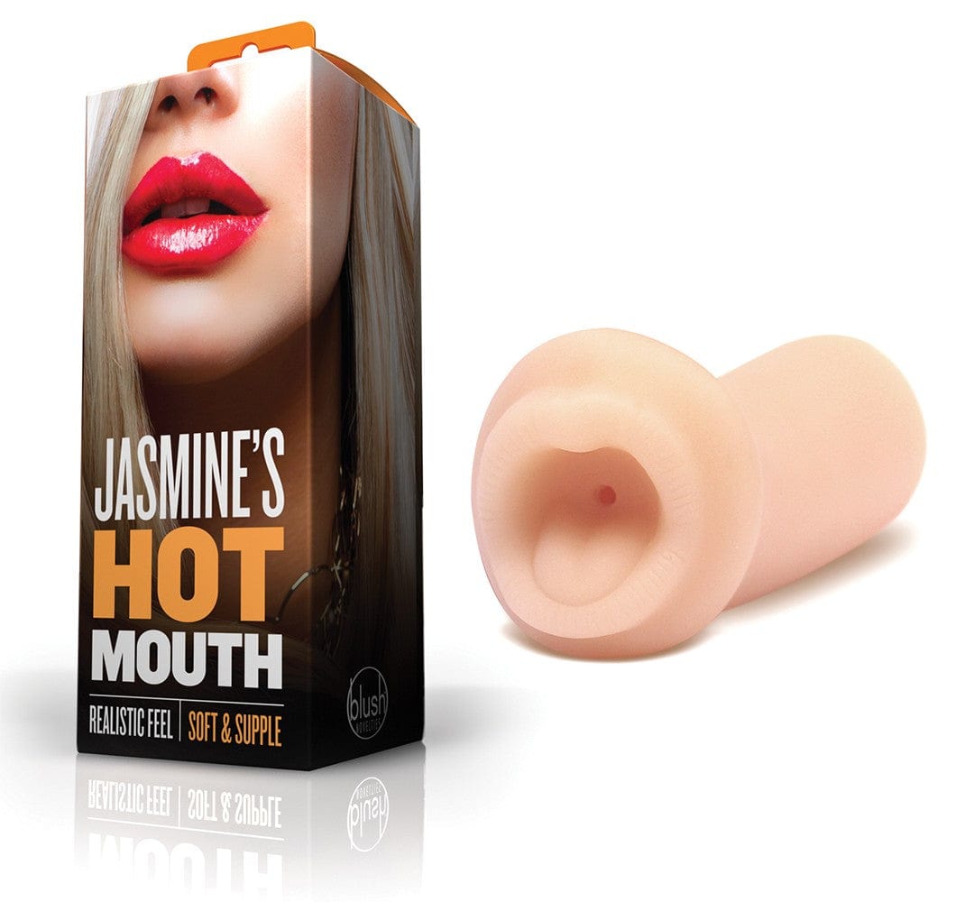 X5 Men Jasmine's Hot Mouth Stroker - Blush