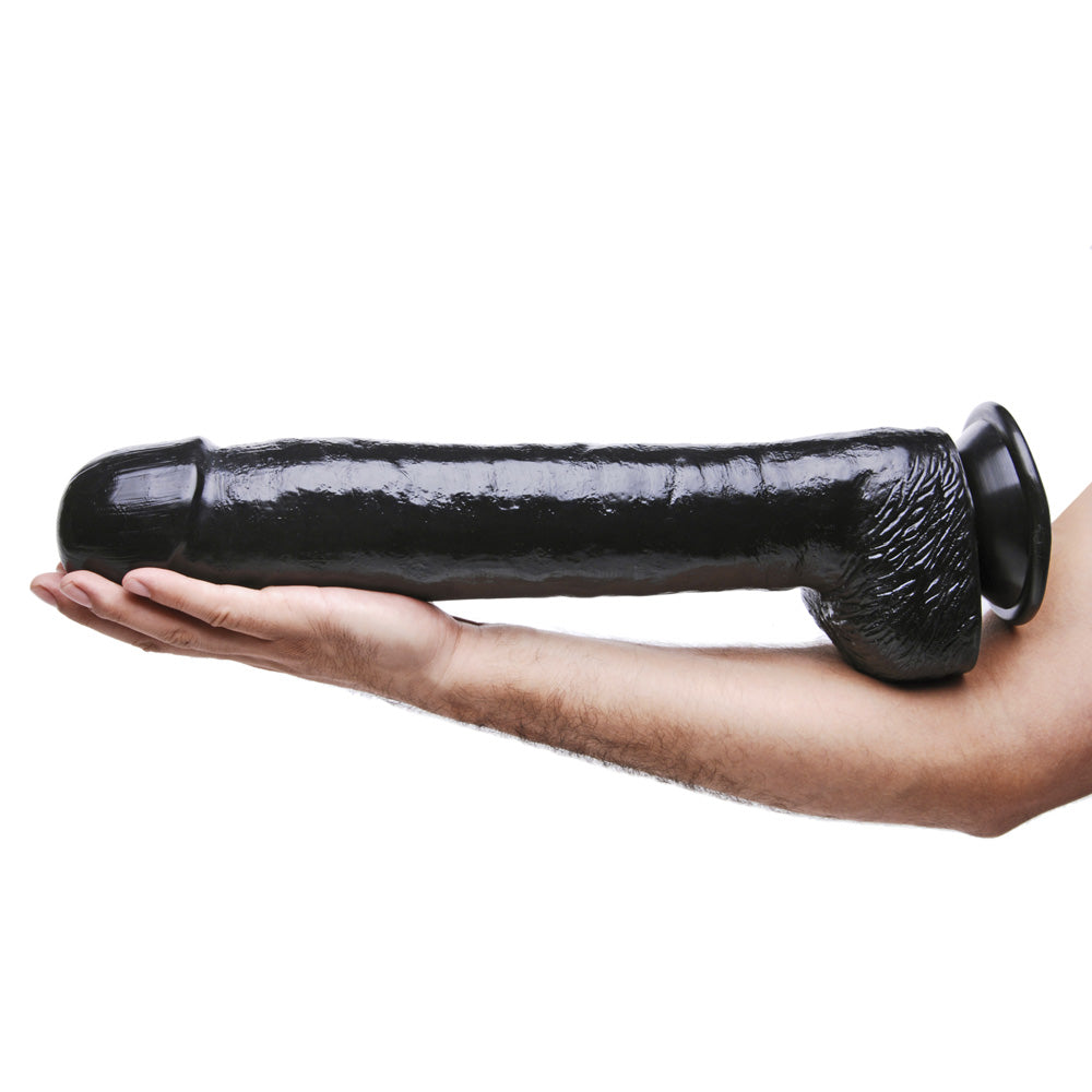 XR Master Cock The Black Destroyer 17" Huge Dildo