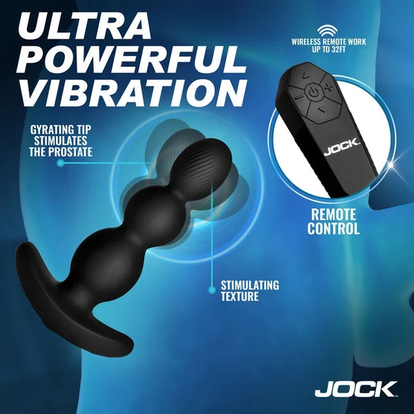 Gyro-X Gyrating & Vibrating Silicone Butt Plug w/ remote