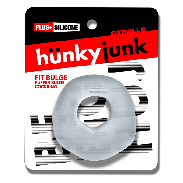 Hünkyjunk FIT BULGE Clear Steam Padded Hung-Style Cock Ring