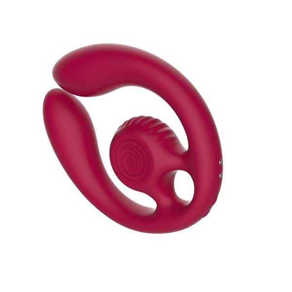 SVibe Snail GIZI Duo Burgundy Flexible Couples Stimulator