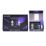 Venture Collection (Medium) - Deluxe Anal Plug Set – Vibrating Silicone, Glass & Metal