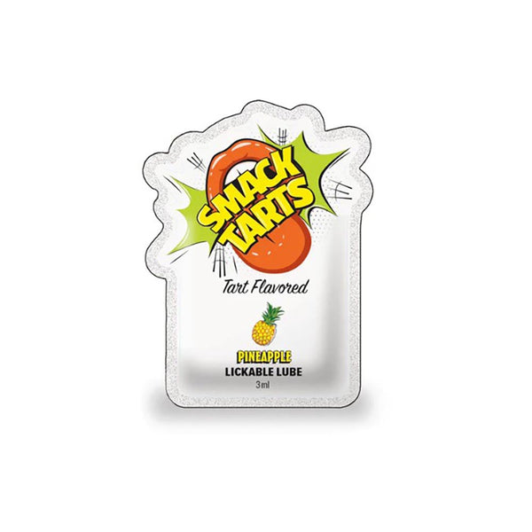 SMACK Tarts - Lickable Flavored Lubricant - Pineapple 3ML Pouch Display of 36 🍍