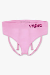Virtue Women's Large JockVStrap Sheer Briefs - Taffy