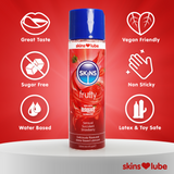 Skins Strawberry Water Based Lubricant 4.4 fl oz