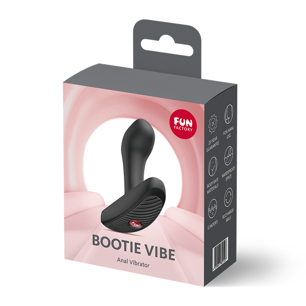 Fun Factory Bootie Vibe Black Vibrating Butt Plug