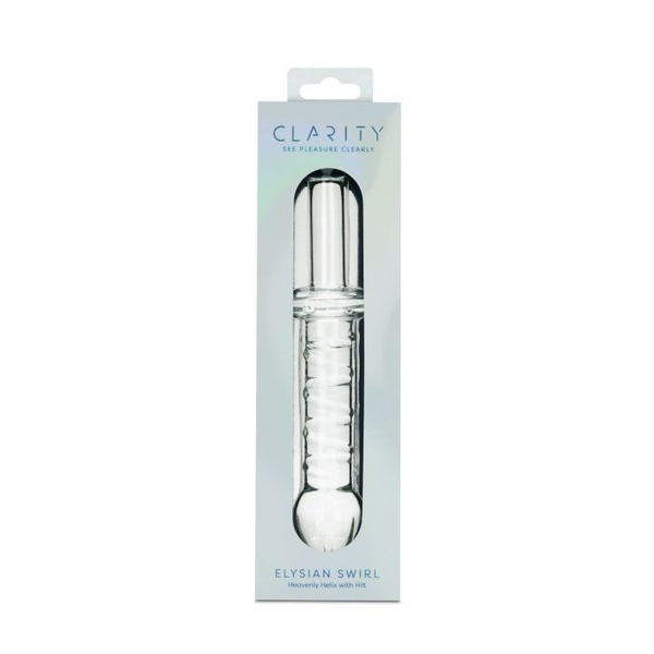 Clarity - Glass Dildo - Elysian Swirl