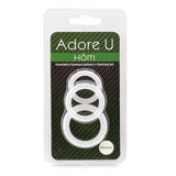 Adore U Hôm Clear Silicone Cock Ring Set