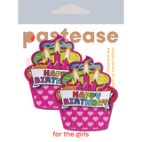 Happy Birthday Cupcake Pasties - Pink Multicolored