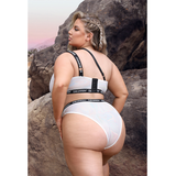 Drippin' One-Shoulder Crop Top & Cheeky Panty