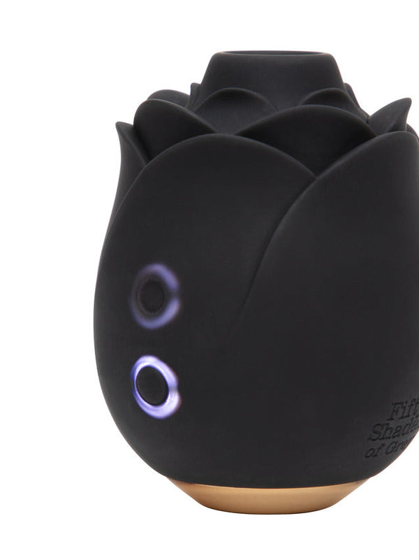 Fifty Shades of Grey Black Rose Silicone Clitoral Suction Stimulator 2.0