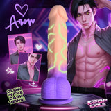 K-Pop Idols Aren Silicone Dildo with Balls