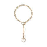 HEART-O-RING SLIP CHAIN - Gold