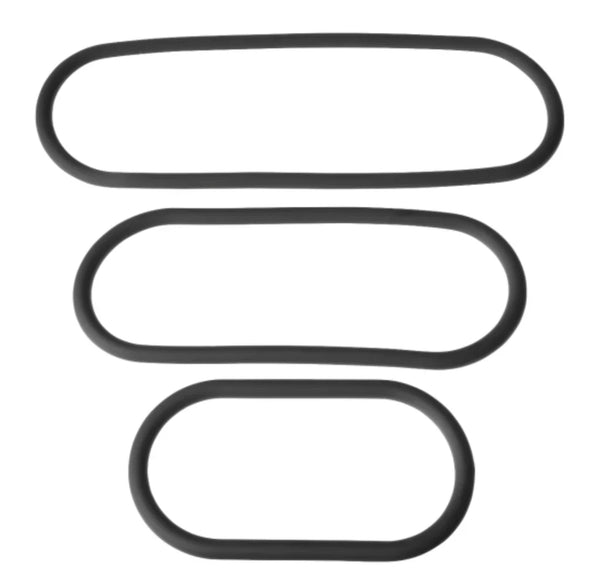 Xplay Silicone Slim  Wrap Ring 9, 12, 15  3-pack