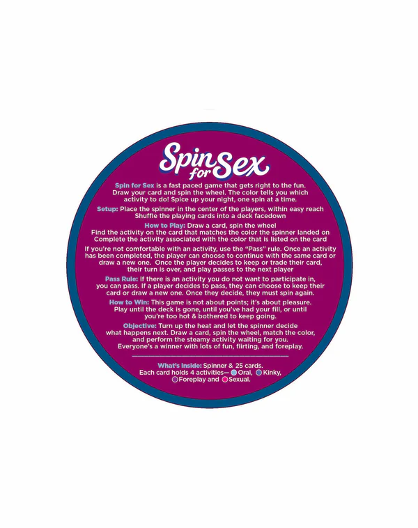 Little Genie Spin for Sex – 25-Card Spinner Game for Couples