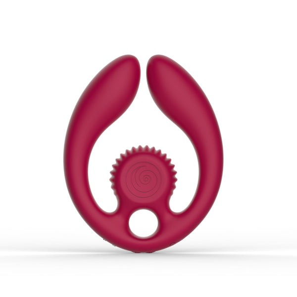 SVibe Snail GIZI Duo Burgundy Flexible Couples Stimulator