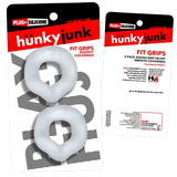 Hünkyjunk FIT GRIPS Clear Ergo-Fit Cock Rings 2-Pack