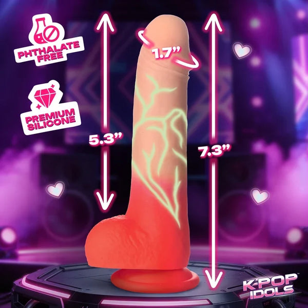 K-Pop Idols Zayen Silicone Dildo with Balls