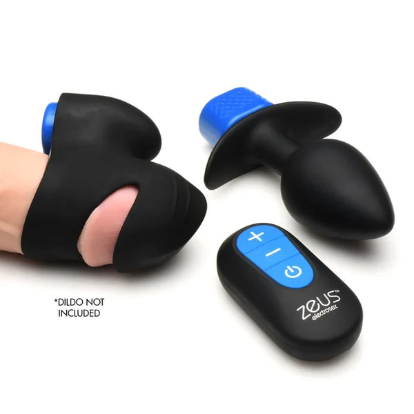 Zeus Anal Plug & Head Teaser E-Stim Kit w/ remote