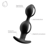Fun Factory B Balls Duo Black Weighted Butt Plug