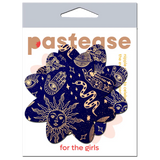 Midnight Celestial Sun & Moon Petal Breast Pasties