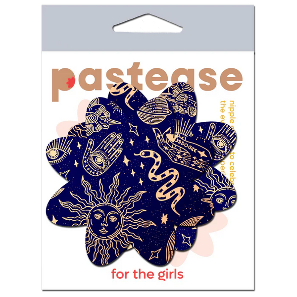 Midnight Celestial Sun & Moon Petal Breast Pasties