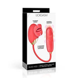 Lickgasm Bliss Kiss Kissing Clitoral Stimulator w/ Thrusting Vibrator