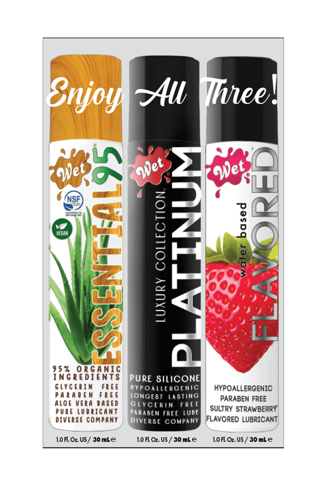 3 PACK SAMPLER (1OZ ESSENTIAL95, PLATINUM, STRAWBERRY) 1 Fl. Oz./30mL x 3