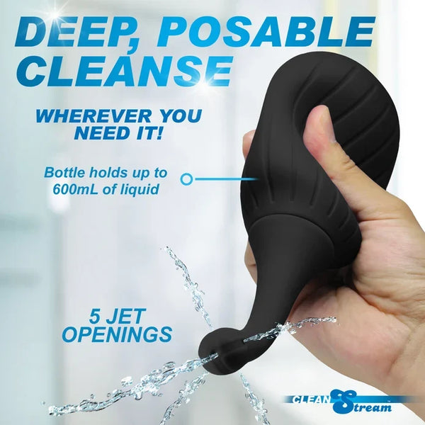 CleanStream Silicone Enema Bulb with Posable Nozzle