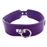 Classic Leather Collar - Purple