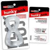 Hünkyjunk BOOMERANG Clear Steam Double-Ring Cock Ring & Nut Tugger