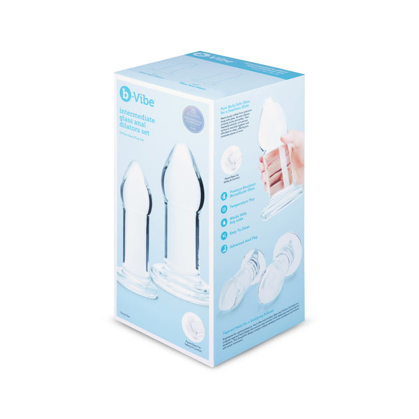 b-Vibe Intermediate Borosilicate Glass Anal Dilator Set