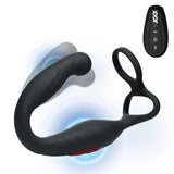 Axis Gyrating Prostate Vibrator with C-Ring w/ remote