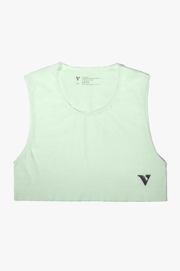 Virtue Unisex Large Sheer Mini Crop Top - Mint
